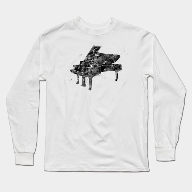 Piano Long Sleeve T-Shirt by erzebeth